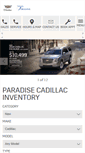 Mobile Screenshot of paradisecadillac.com